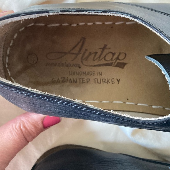 AINTAP Feel Barefoot Minimalist zero drop handmade black leather oxfords W9 EU40 - Picture 4 of 10